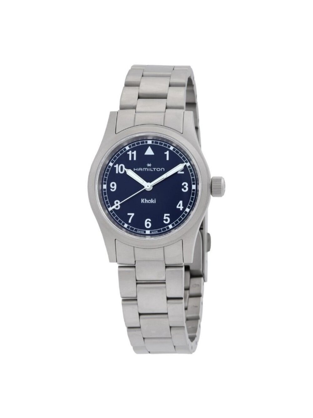 NWT Hamilton Khaki Field Quartz Blue Dial Ladies Watch